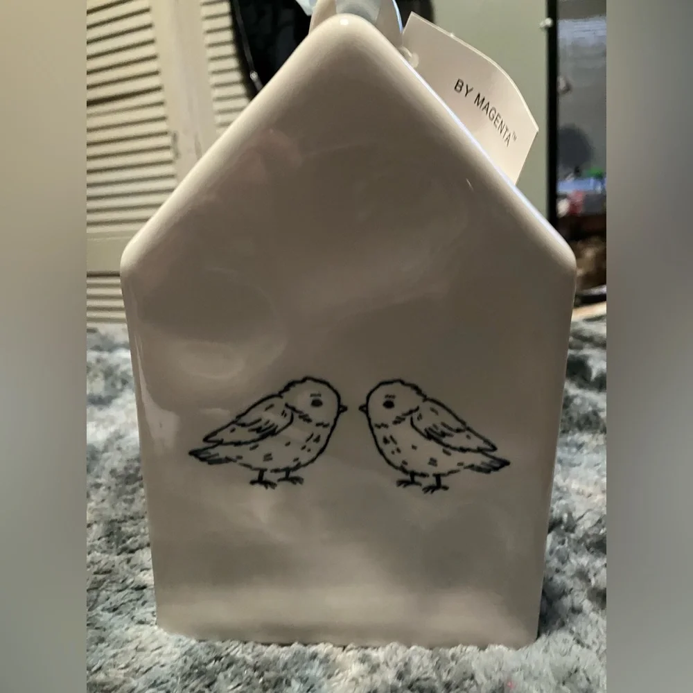 NWT Rae Dunn BABY BIRD Ceramic Birdhouse